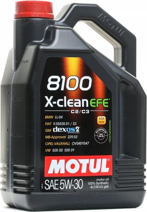 Motul 8100 X-Clean 5W30 Efe 4L