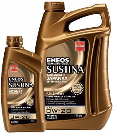 Olej silnikowy Eneos Sustina 0W20 1l Ilsac Gf-5 Sn/Rc - Opinie i ceny ...