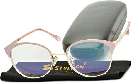 Stylion Okulary Minusy Damskie Antyrefleks Korekcyjne Stal St318C