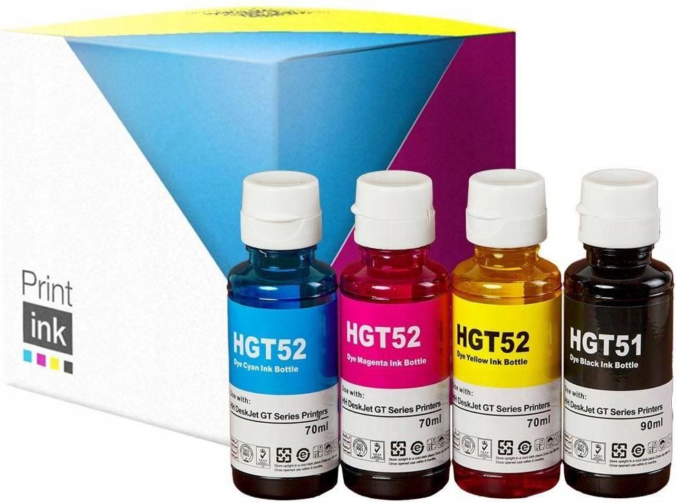 Tusz PRINT.INK KOMPLET TUSZY DO HP DESKJET GT 5820 5810 PRX4E40AEK do drukarki Opinie i ceny