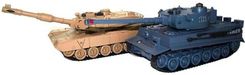 Zestaw wzajemnie walczących czołgów M1A2 Abrams v2 i German Tiger v2 2.4GHz 1:28 RTR Zegan