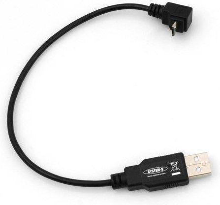 System-S Cavo USB Micro USB 2.0 Corto 20 Cm – Connettore A 90° Per Smartphone E Tablet