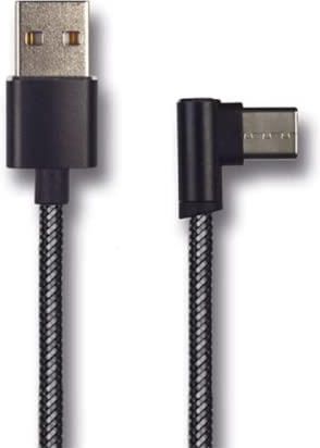 2GO  KABEL USB DO ŁADOWANIA DELUXE-CZARNY-100 CM DO USB TYPU C 3.1  ()