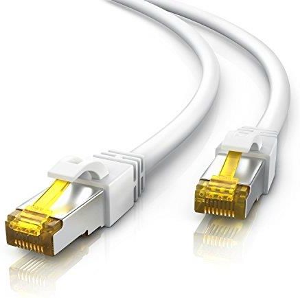 CSL - 2m CAT 7 netwerkkabel Gigabit Ethernet LAN-kabel - 10000 Mbit s - patchkabel - Cat.7 ruwe kabel S FTP PIMF afscherming met RJ 45-stekker - Switch Router Modem Access Point