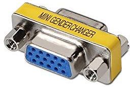 AISENS A114-0082 Convertitore di genere VGA D-sub - Blu, Argento - Tipo