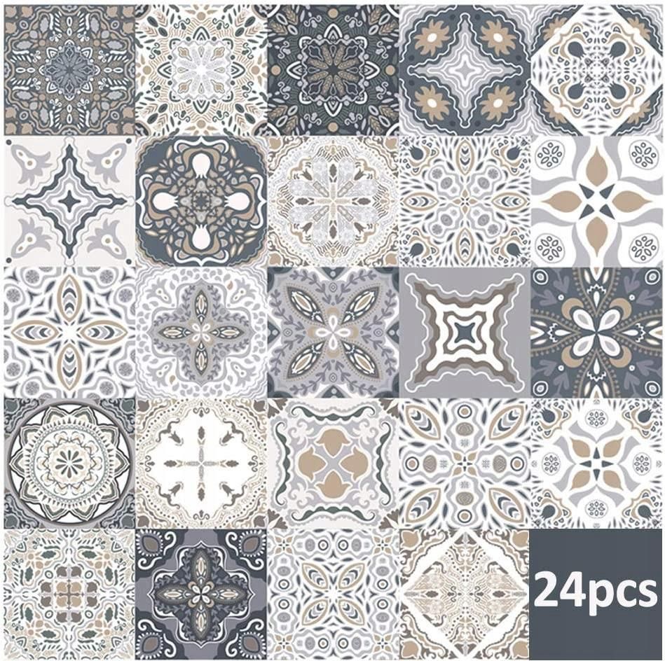 INNA 15*15CM 24SZTUKI NAKLEJEK NA PŁYTKI ŚCIENNE MATOWY HG9425 - Opinie ...