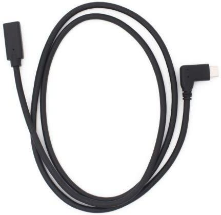 System-S Cable USB 3.1 Tipo C 90° En ángulo A USB 2.0 A 35.0 In Rojo