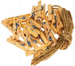 Zdjęcie Klamerki 2.5cm Ozdobne sznurek Drewniane mini - Szczytna