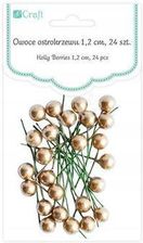Zdjęcie Owoce Ostrokrzewu Złote 1,2 CM Ozdoba 24 Szt. - Świdnica