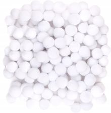 Zdjęcie Pompony Poliestrowe 1cm Białe, 120 Szt. - Tczew