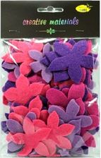Zdjęcie Kwiatki z filcu (48-65mm) op. 60szt. tonacja różow - Kraków