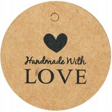 Zdjęcie Etykieta Tekturowa Ze Sznurkiem Handmade 100szt. - Bartoszyce