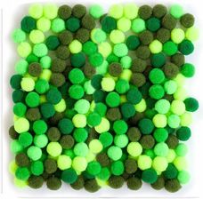 Zdjęcie Pompony Poliestrowe 1CM MIX Zielony 120SZT Dpcraft - Łódź