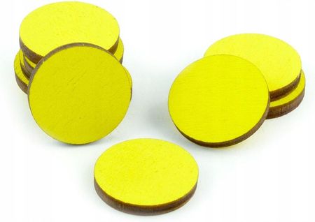 Crafters Koła, drewno, żółte, 22 mm (10)