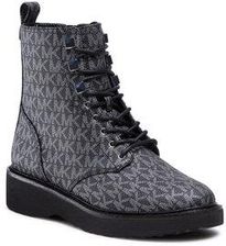 Trapery MICHAEL Michael Kors - Haskell Bootie 40F2HSFE5B Blk/Silver