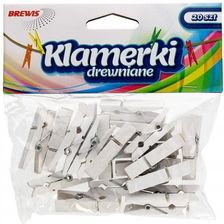Zdjęcie Klamerki Drewniane Białe 4,5CM A'20 Brewis SPB45 - Baranów Sandomierski