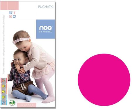 Rajstopy dla dzieci niemowlęce z wiskozy Noq Pink 68-74