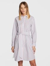 Tommy Hilfiger Sukienka koszulowa WW0WW37116 Biały Regular Fit - zdjęcie 1