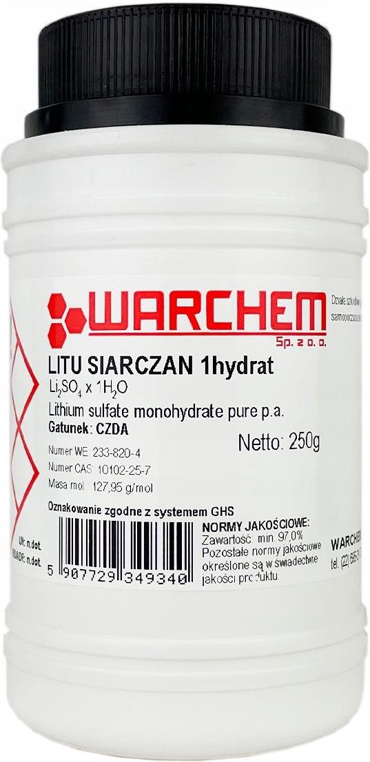 Drobne Akcesoria Medyczne Warchem Siarczan Litu Hydrat Czda G Ceny I Opinie Ceneo Pl