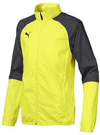 Puma Cup Sideline Woven kurtka treningowa chłopięca żółty Fizzy Yellow-Asphalt 152