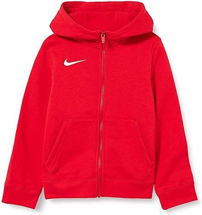 Nike Chłopięca kurtka z kapturem Park 20, czerwona/biała, XS