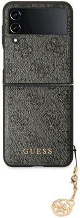 GUESS 4G CHARMS COLLECTION - ETUI SAMSUNG GALAXY Z FLIP 4 (SZARY)
