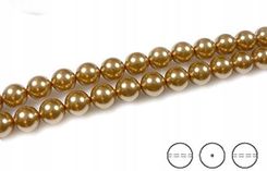 5810 Perły Swarovski Bright Gold Pearl 8mm 5szt - Perły muszle i masa perłowa