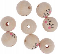 Zdjęcie Koraliki Kulki Drewniane 3 cm Kocie Buźki Dpcraft - Kłecko