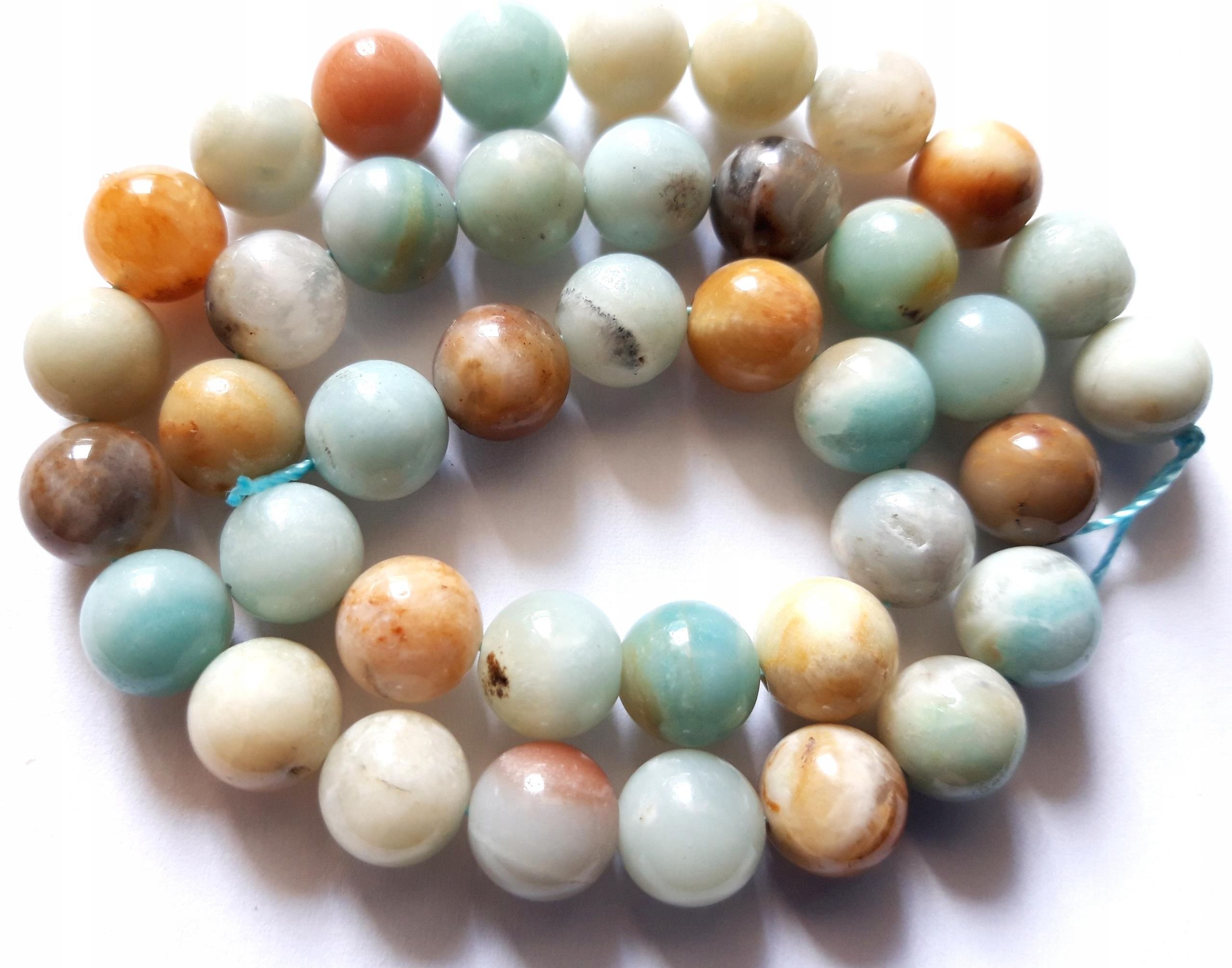 10 Perles En Amazonite 7/8mm Ou 6mm Qualité A - RARE - Mercerie Marina - Foto 13