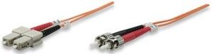 Intellinet Patch kabel światłowodowy, Duplex, wielomodowy ST/SC 50/125 2M (470117)