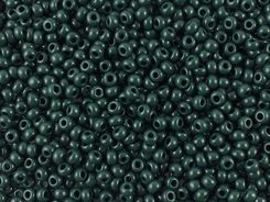 Preciosa Rocaille 10o-Opaque Dark Green 50 g - Koraliki szklane