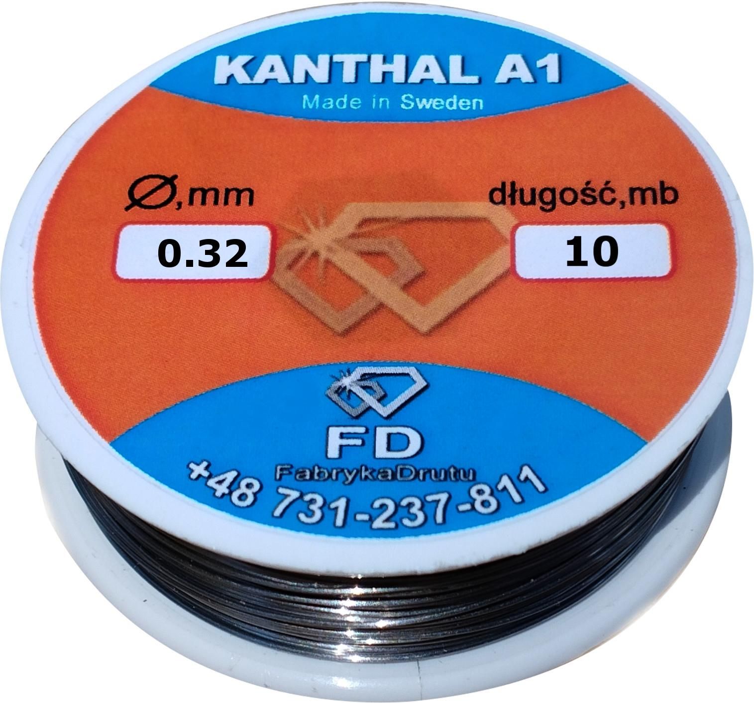 Kanthal A1 Widerstandsdraht, 10 M Spule, 32 AWG – Für DIY-Heizwendeln & Projekte