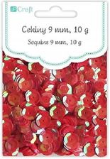 Zdjęcie Cekiny Łamane okrągłe 9mm 10g DpCraft czerwone - Maków Podhalański