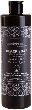 Beaute Marrakech czarne mydło Savon Noir o zapachu drzewa sandałowego - żel pod prysznic 400ml