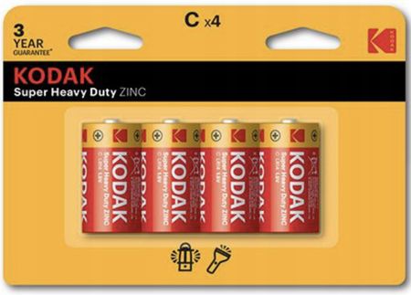 KODAK 4X BATERIE HEAVY ZINC LR14 C R14 1.5V