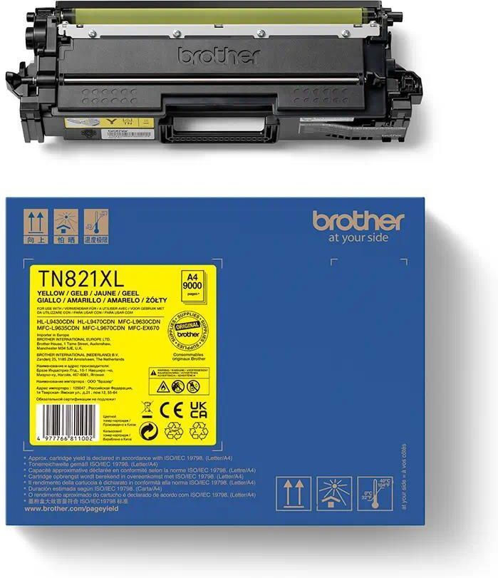 Brother original XL toner yellow TN-821 - TN821XLY