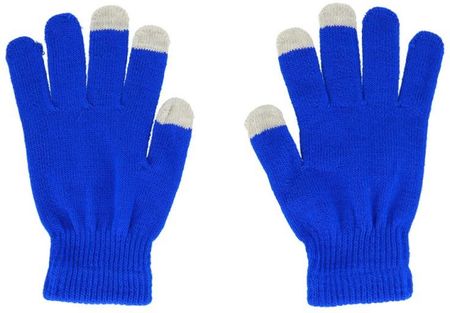 Rękawiczki zimowe dotykowe niebieskie 2
