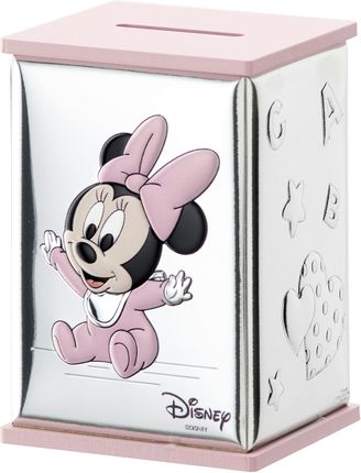 Skarbonka Z Myszką Mickey Lub Minni Rozmiar 8X8X11.5 Cm Kolor Różowy Sku Vd565R