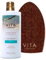 Vita Liberata Clear Tanning Mousse Pigment Free + Dual Sided Luxury Velvet Mitt Zestaw Wodna Pianka Samoopalająca Bez Pigmentu 200 Ml