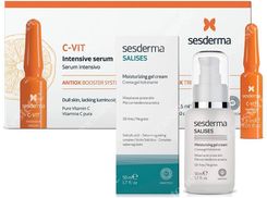 Sesderma C-Vit Intensywne Serum 12% Ampułki 10x1,5ml  + Salises Krem-Żel Nawilżający 50ml