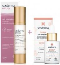 Sesderma Reti Age Anti-Aging Gel Cream 50ml + Samay Anti Aging Serum Przeciwstarzeniowe 30ml