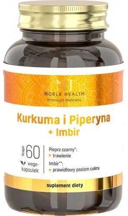 Noble Health Kurkuma I Piperyna + Imbir 60kaps.