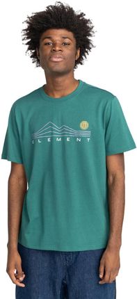 Męski t-shirt z nadrukiem ELEMENT Ridgeline - morski