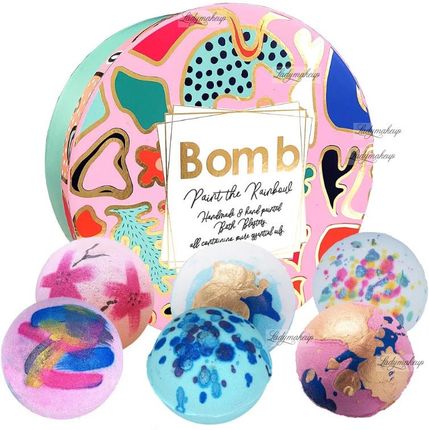 Bomb Cosmetics Paint The Rainbow Gift Pack Zestaw Upominkowy Z Naturalnymi Kosmetykami Do Kąpieli Pomaluj Tęczę