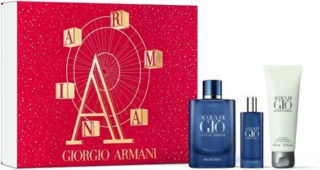 Giorgio Armani Acqua di Gio Profondo セット Giorgio Armani Acqua Di Gio Profondo - Zestaw - opinie i
