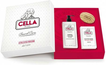 Cella Milano Zestaw Do Pelęgnacji Brody Cella Beard Gift Set 3 W 1