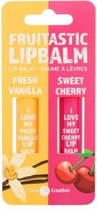 2K Fruitastic Zestaw Balsam Do Ust 4,2 G + Balsam Do Ust 4,2 G Sweet Cherry  Fresh Vanilla