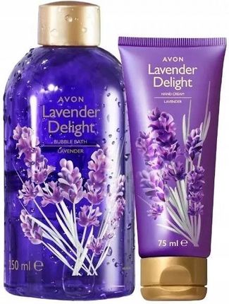 Avon Zestaw Lavender Delight Płyn Kąpieli Krem Rąk