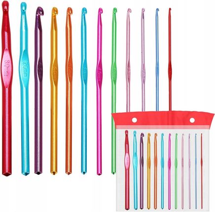 Zestaw Szydełek 12szt Do Szydełkowania 2-8mm Etui
