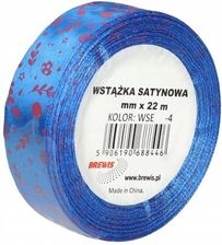 Zdjęcie Wielkanocna Wstążka satynowa niebieska 12mm x 22m - Nowogród Bobrzański